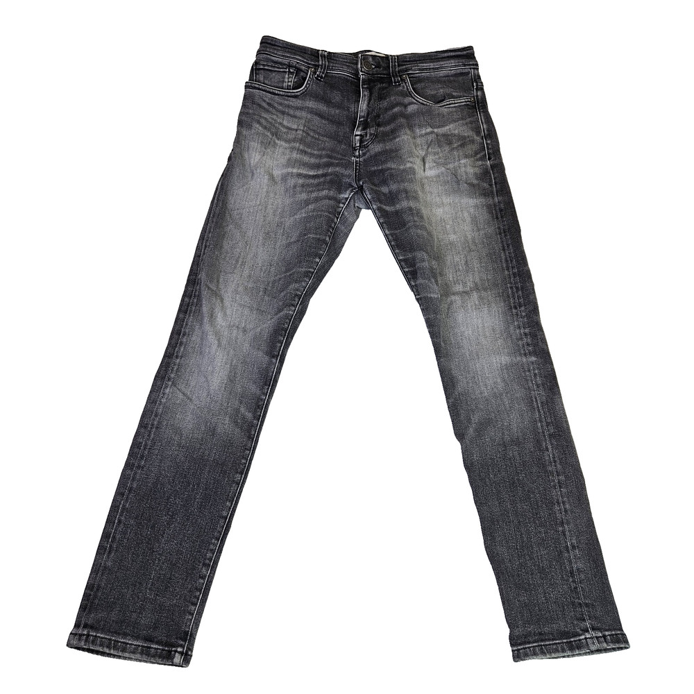 Selected Organic Cotton Jean Mens 30x28 Toby Slim Tapered Leg Black Gray Denmark